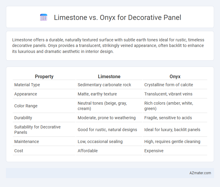 Limestone vs. Onyx for Decorative Panel - What is The Difference?
