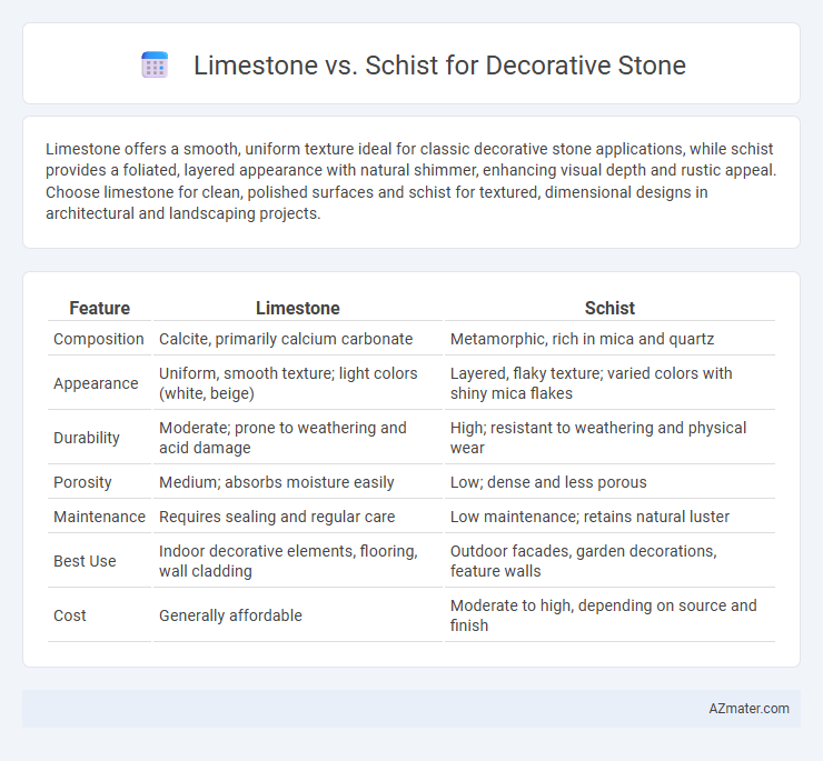 Limestone vs. Schist for Decorative Stone - What is The Difference?