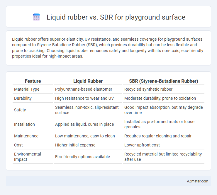 Liquid rubber vs. SBR for playground surface - What is The Difference?