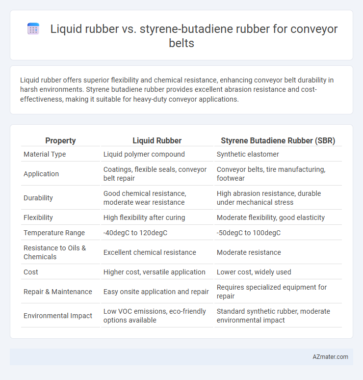 Liquid rubber vs. styrene-butadiene rubber for conveyor belts - What is The Difference?