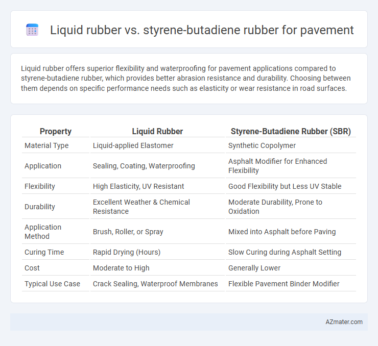 Liquid rubber vs. styrene-butadiene rubber for pavement - What is The Difference?