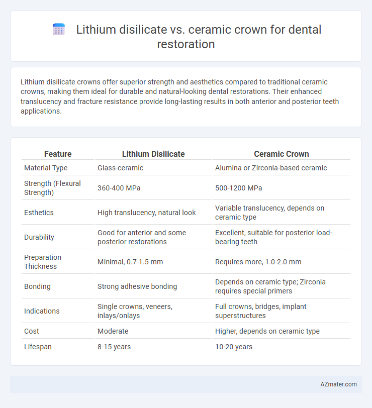 Lithium disilicate vs. ceramic crown for dental restoration - What is The Difference?
