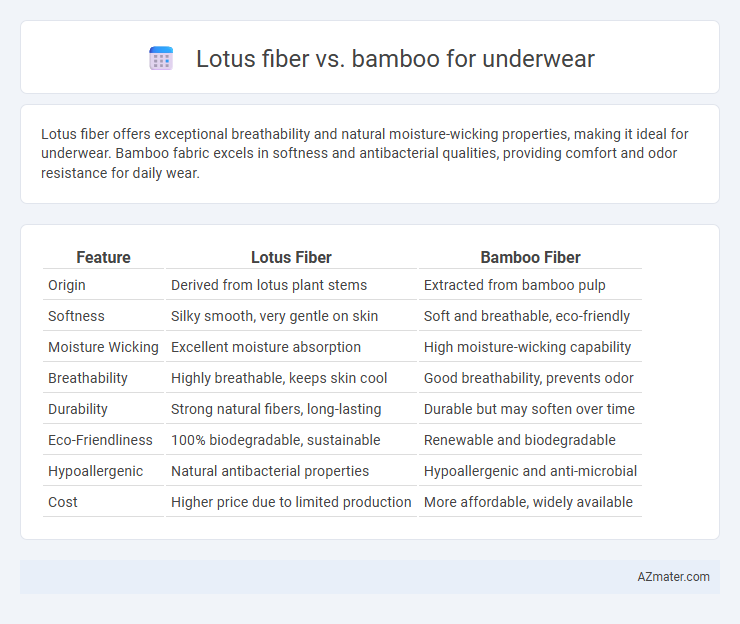 Lotus fiber vs. bamboo for underwear - What is The Difference?