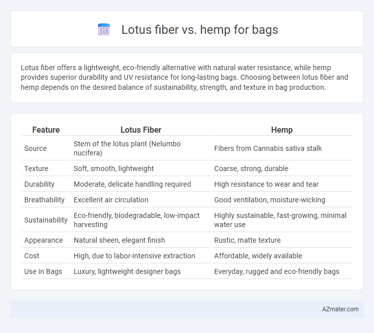 Lotus fiber vs. hemp for bags - What is The Difference?