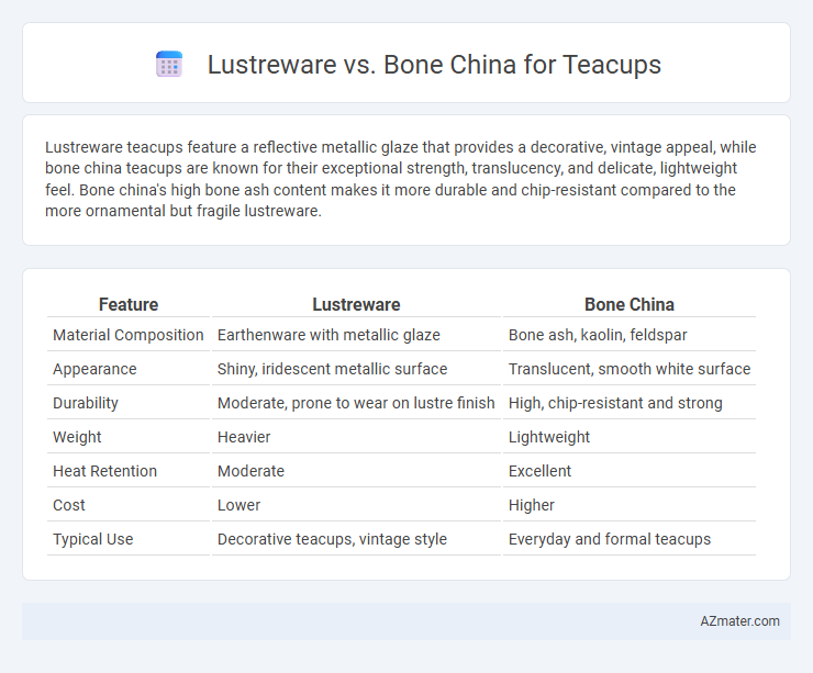 Lustreware vs. Bone China for Teacups - What is The Difference?
