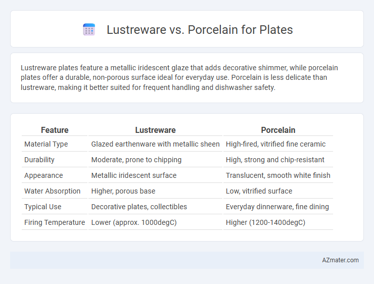 Lustreware vs. Porcelain for Plates - What is The Difference?