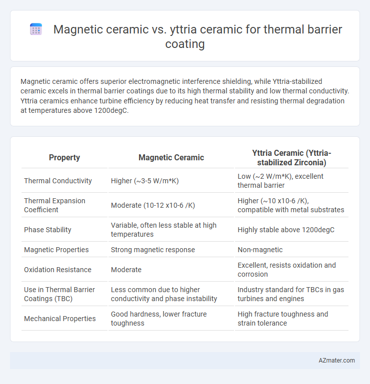 Magnetic ceramic vs. yttria ceramic for thermal barrier coating - What is The Difference?