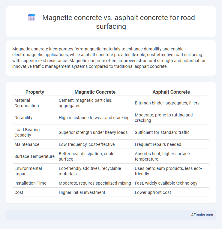 Magnetic concrete vs. asphalt concrete for road surfacing - What is The Difference?