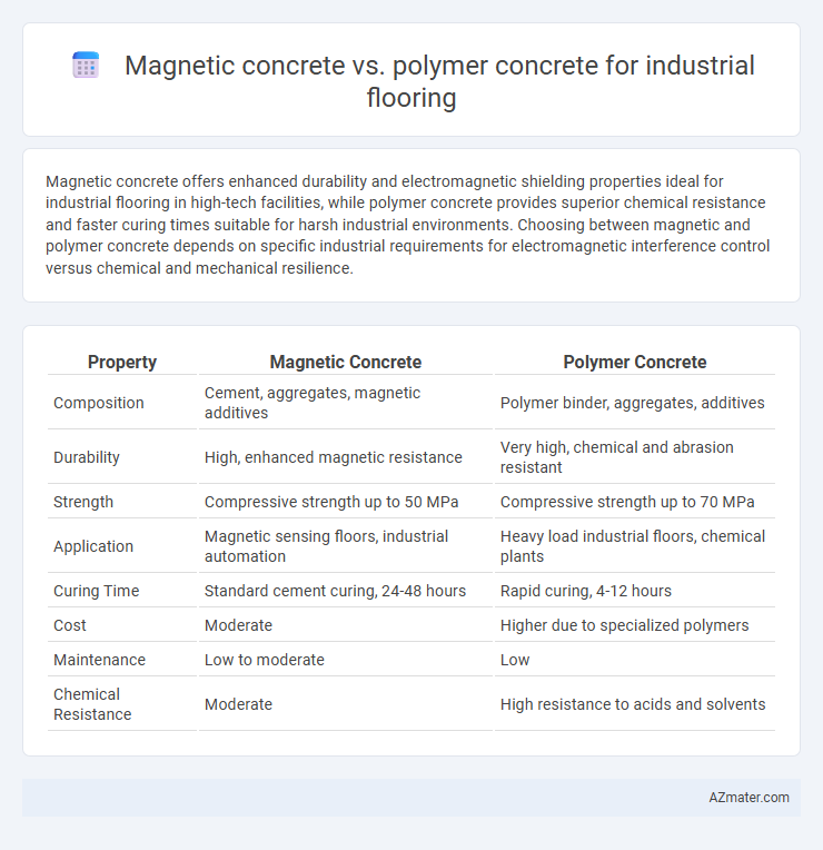 Magnetic concrete vs. polymer concrete for industrial flooring - What is The Difference?