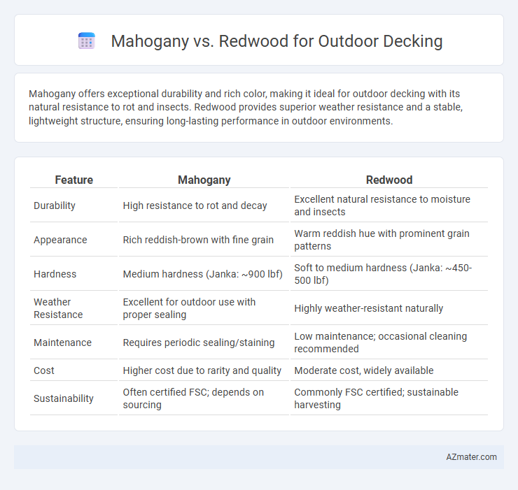 Mahogany vs. Redwood for Outdoor Decking - What is The Difference?