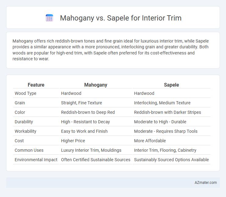 Mahogany vs. Sapele for Interior Trim - What is The Difference?