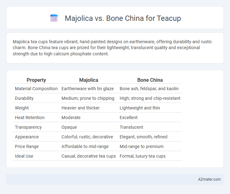 Majolica vs. Bone China for Teacup - What is The Difference?