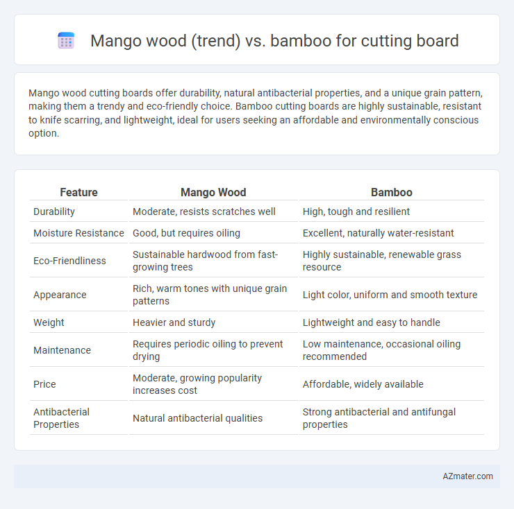 Mango wood (trend) vs. bamboo for cutting board - What is The Difference?
