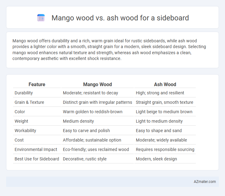 Mango wood vs. ash wood for a sideboard - What is The Difference?