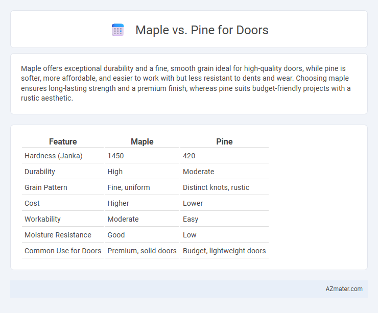 Maple vs. Pine for Doors - What is The Difference?