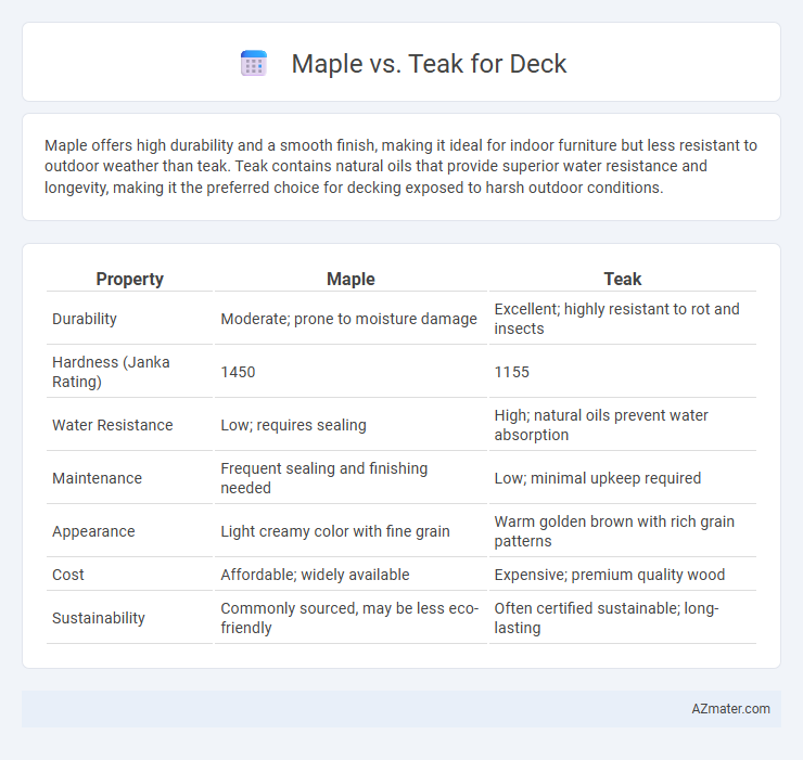 Maple vs. Teak for Deck - What is The Difference?