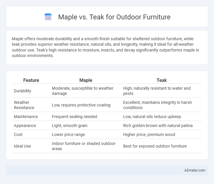 Maple vs. Teak for Outdoor Furniture - What is The Difference?