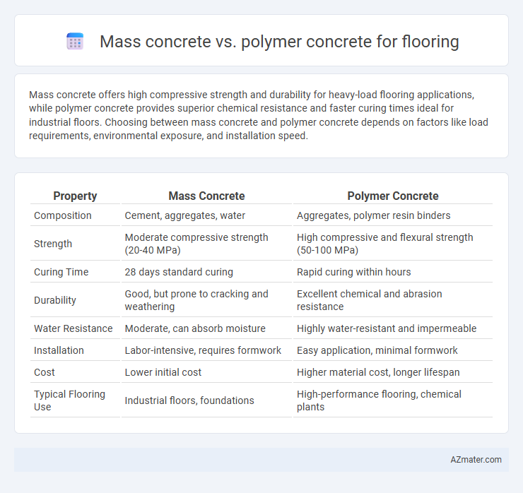 Mass concrete vs. polymer concrete for flooring - What is The Difference?