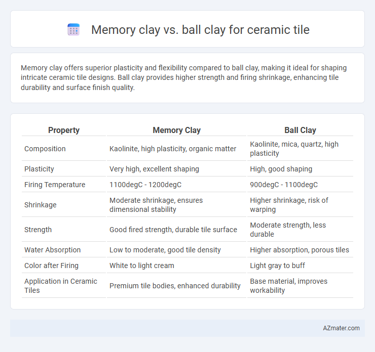 Memory clay vs. ball clay for ceramic tile - What is The Difference?