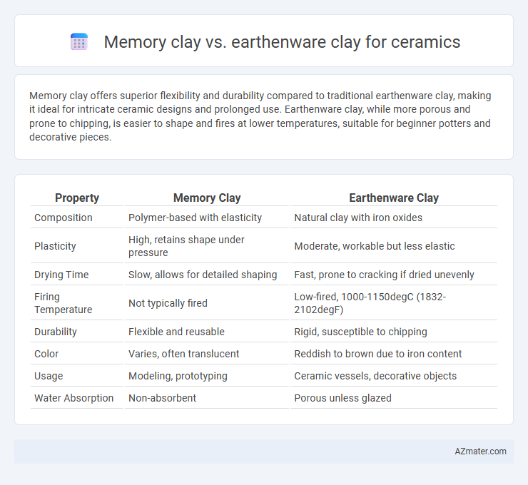 Memory clay vs. earthenware clay for ceramics - What is The Difference?