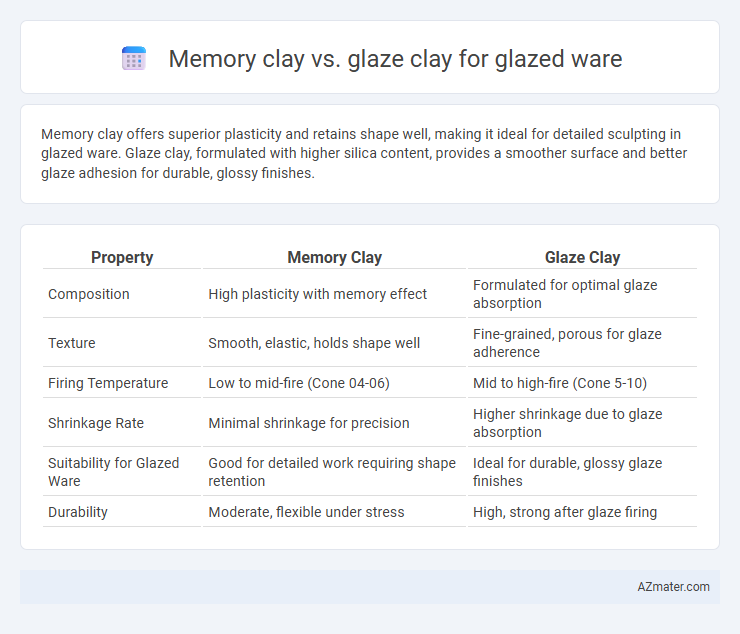Memory clay vs. glaze clay for glazed ware - What is The Difference?