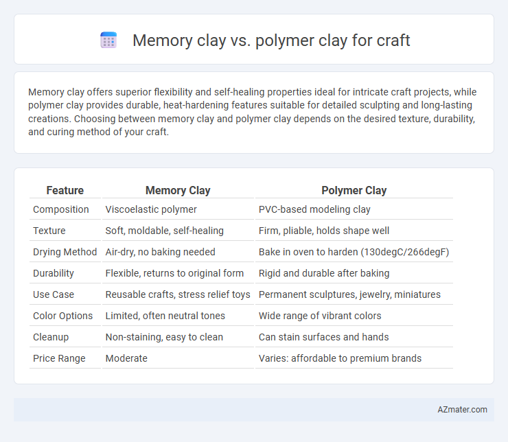 Memory clay vs. polymer clay for craft - What is The Difference?