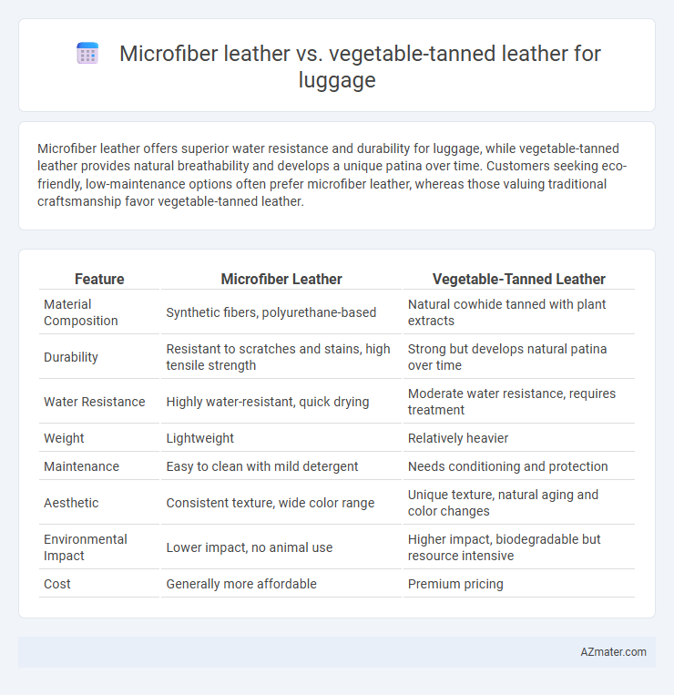 Microfiber leather vs. vegetable-tanned leather for luggage - What is The Difference?