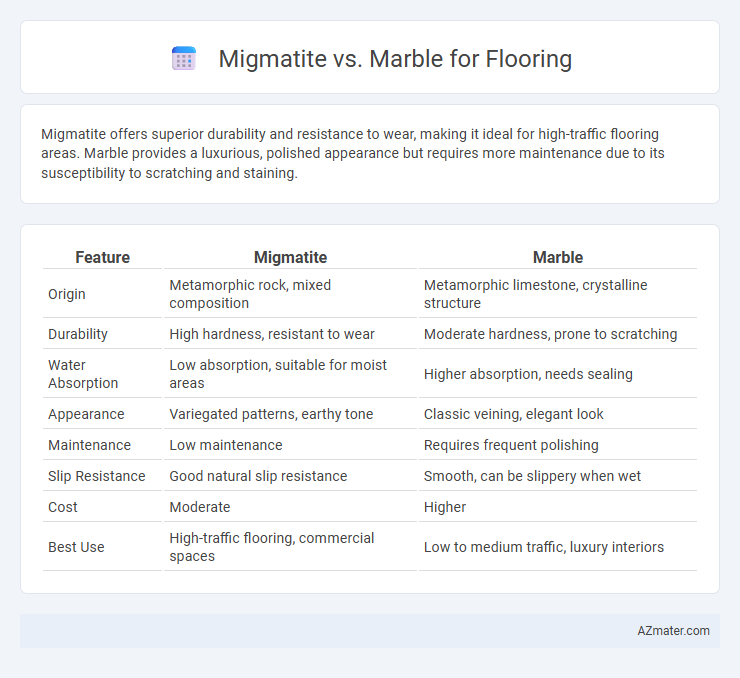 Migmatite vs. Marble for Flooring - What is The Difference?
