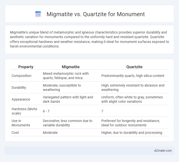 Migmatite vs. Quartzite for Monument - What is The Difference?