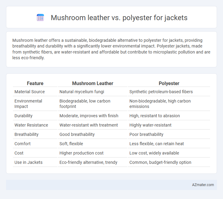 Mushroom leather vs. polyester for jackets - What is The Difference?