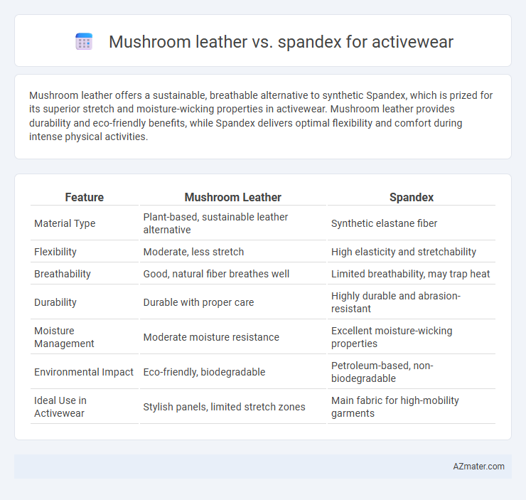 Mushroom leather vs. spandex for activewear - What is The Difference?