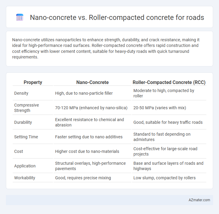 Nano-concrete vs. Roller-compacted concrete for roads - What is The Difference?