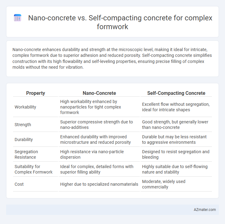 Nano-concrete vs. Self-compacting concrete for complex formwork - What is The Difference?