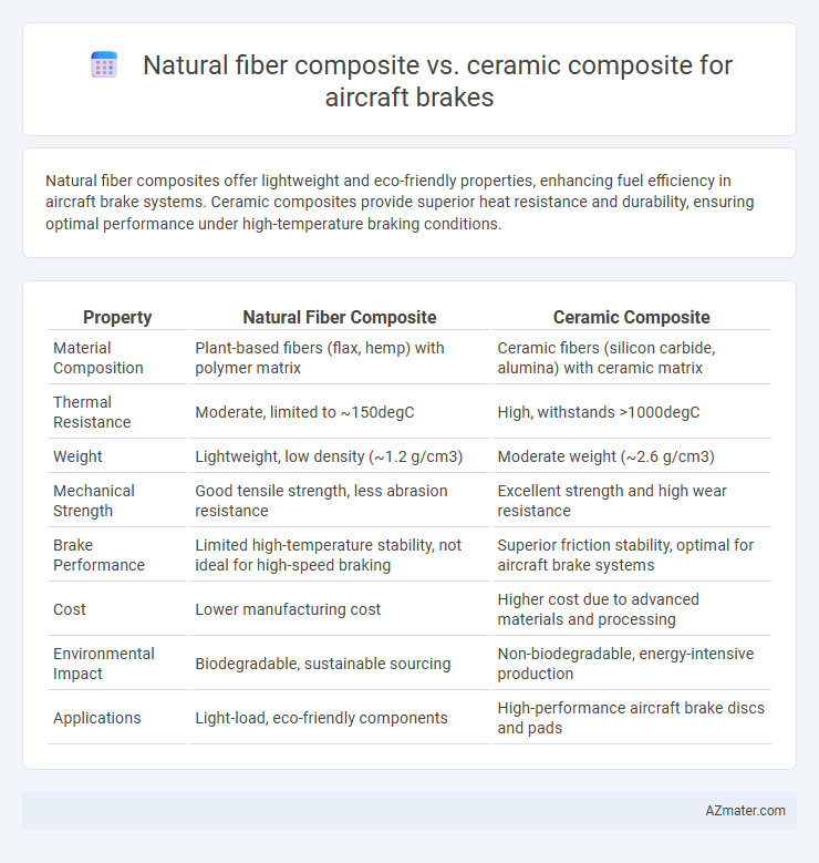 Natural fiber composite vs. ceramic composite for aircraft brakes - What is The Difference?