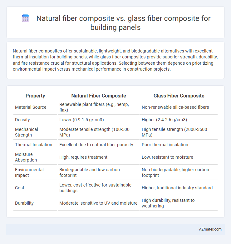 Natural fiber composite vs. glass fiber composite for building panels - What is The Difference?