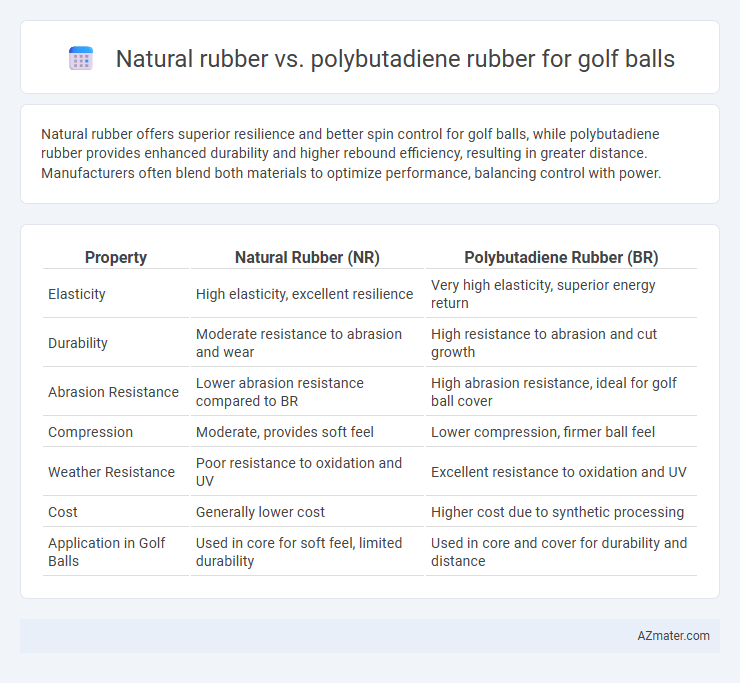 Natural rubber vs. polybutadiene rubber for golf balls - What is The Difference?