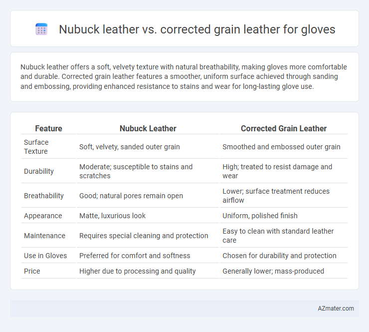 Nubuck leather vs. corrected grain leather for gloves - What is The Difference?
