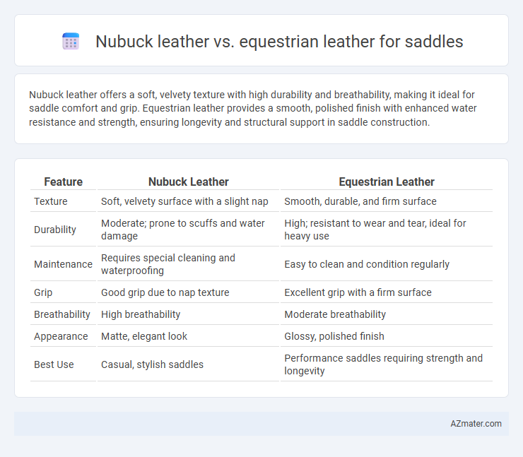 Nubuck leather vs. equestrian leather for saddles - What is The Difference?
