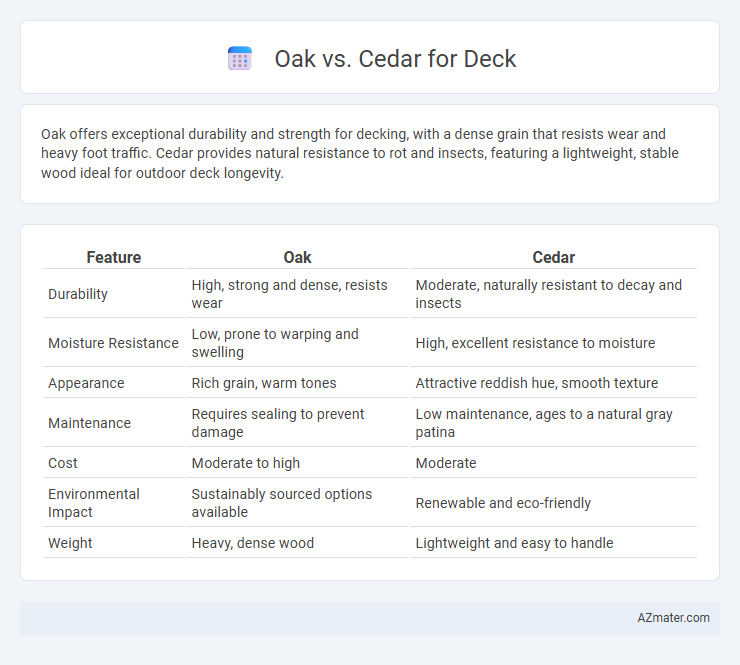 Oak vs. Cedar for Deck - What is The Difference?