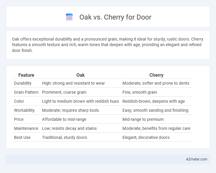 Oak vs. Cherry for Door - What is The Difference?