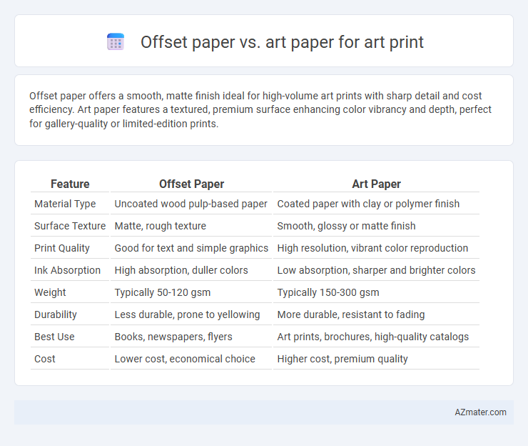 Offset paper vs. art paper for art print - What is The Difference?