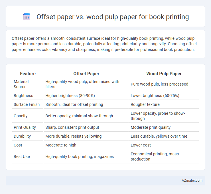 Offset paper vs. wood pulp paper for book printing - What is The Difference?