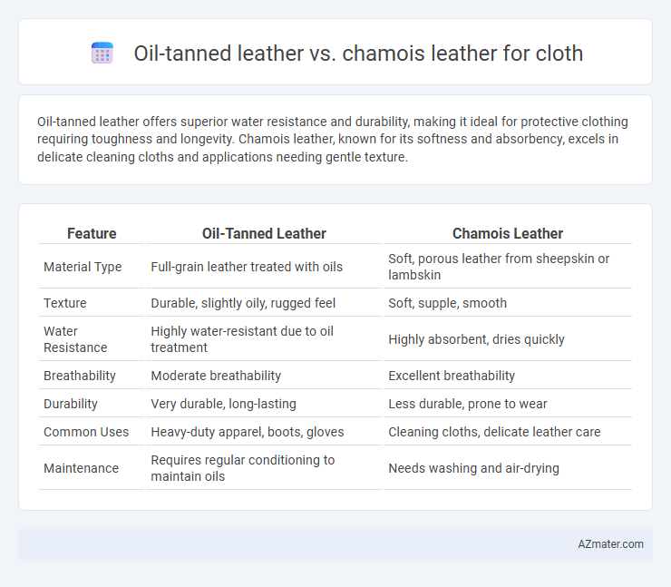Oil-tanned leather vs. chamois leather for cloth - What is The Difference?