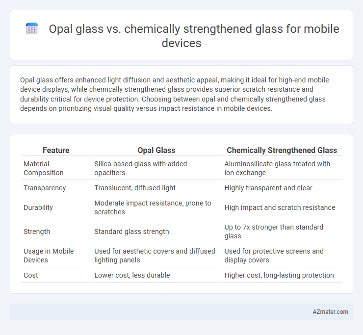 Opal glass vs. chemically strengthened glass for mobile devices - What is The Difference?