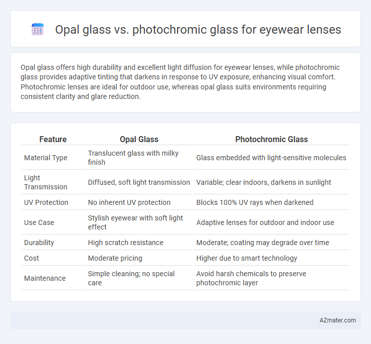 Opal glass vs. photochromic glass for eyewear lenses - What is The Difference?