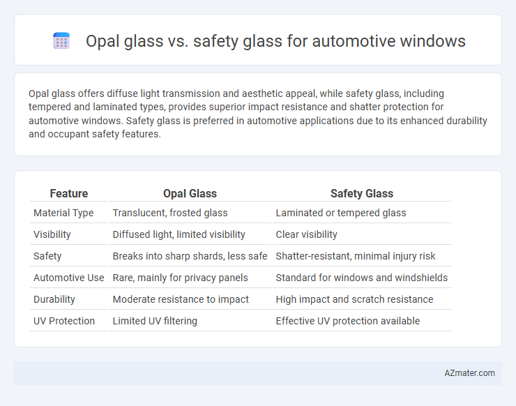 Opal glass vs. safety glass for automotive windows - What is The Difference?