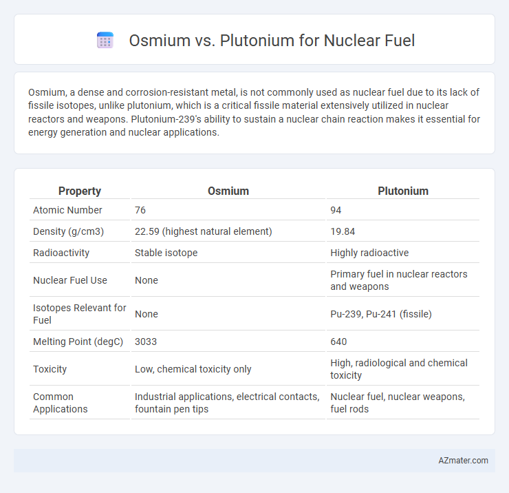 Osmium vs. Plutonium for Nuclear Fuel - What is The Difference?