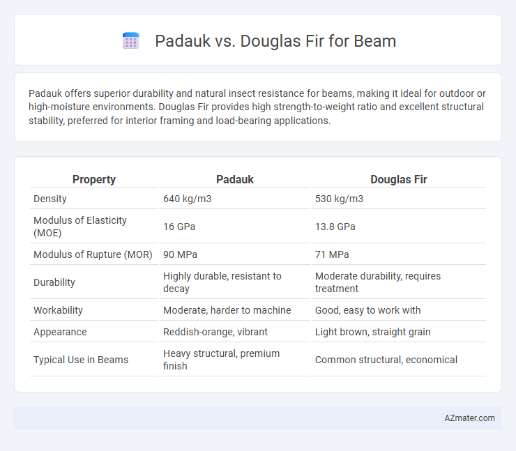 Padauk vs. Douglas Fir for Beam - What is The Difference?