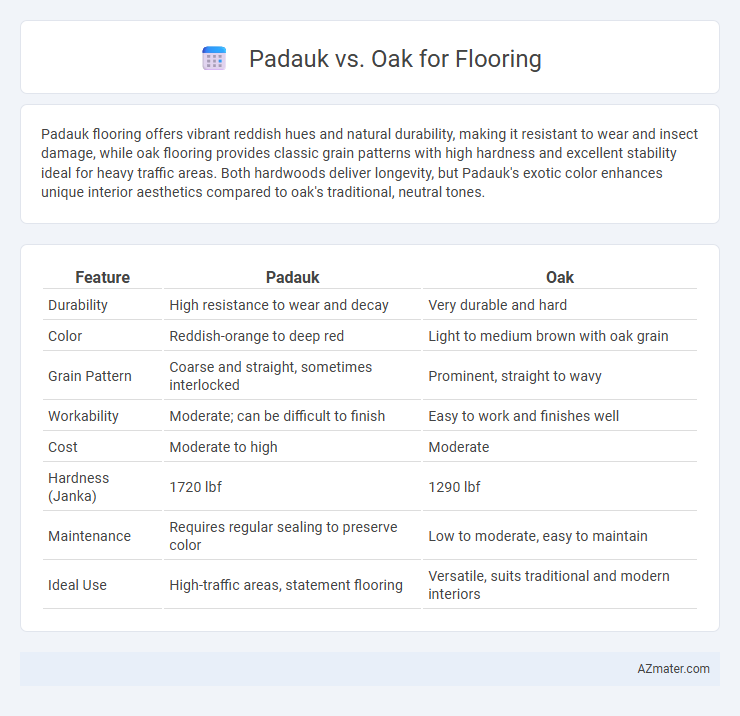 Padauk vs. Oak for Flooring - What is The Difference?
