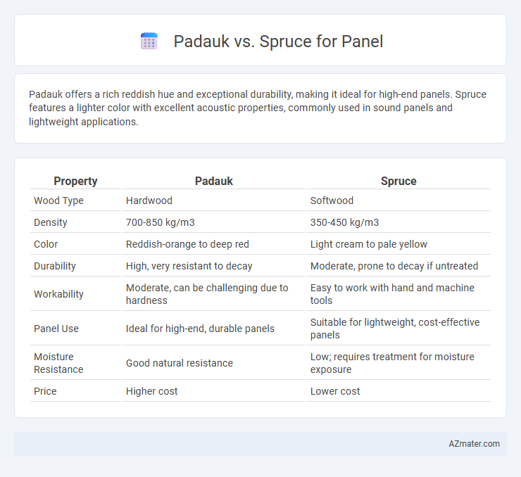 Padauk vs. Spruce for Panel - What is The Difference?